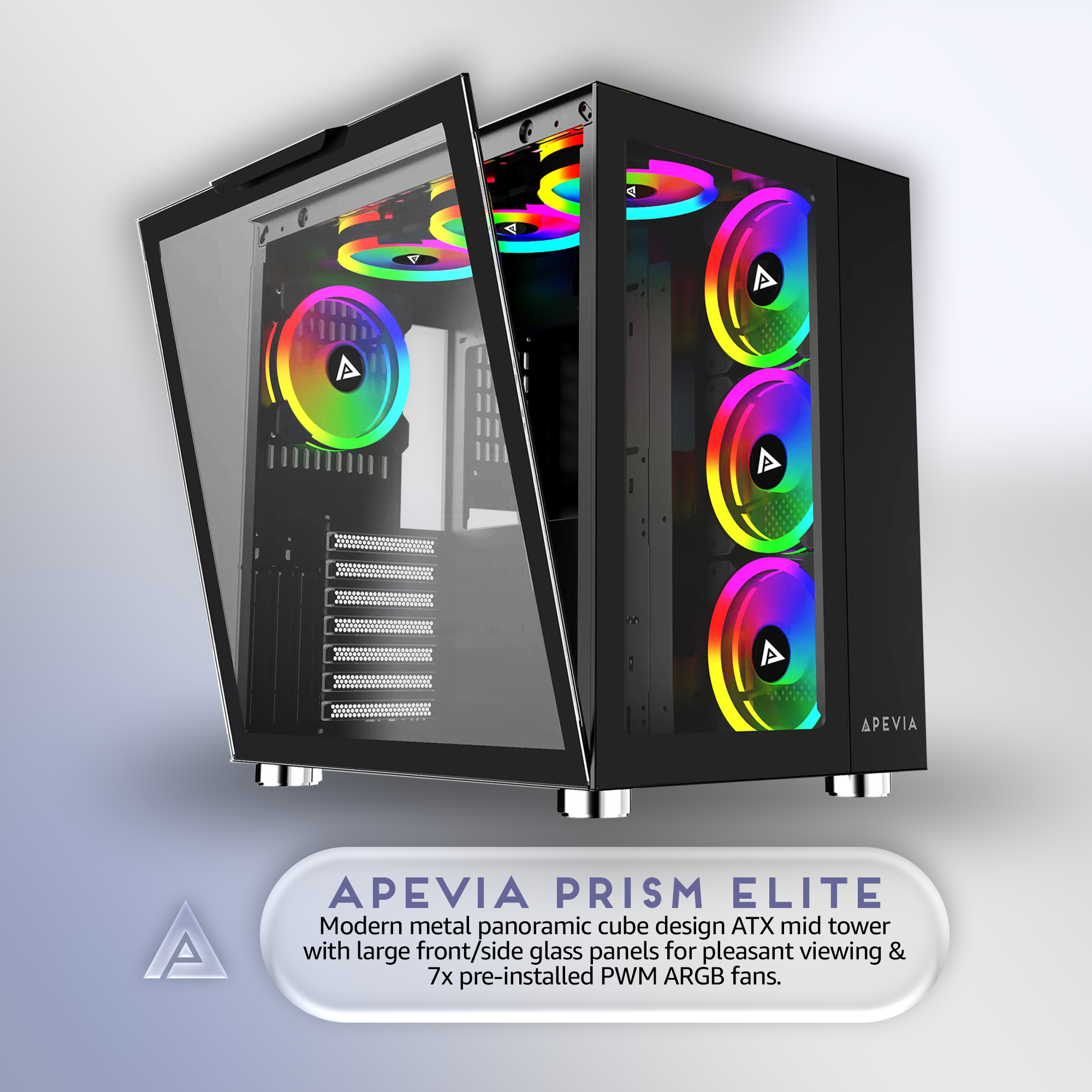 Apevia | Prism-Elite-BK | MID TOWER | Chassis